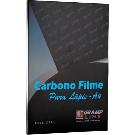  CARBONO LAPIS FILME A4 AZUL GRAMP LINE C/ 100 