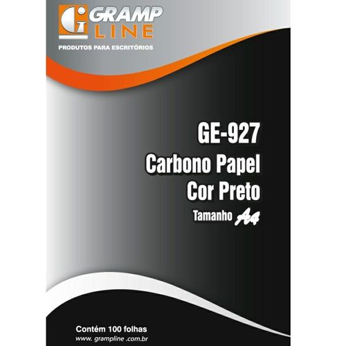  CARBONO PAPEL PRETO GRAMP LINE GE927 C/ 100 