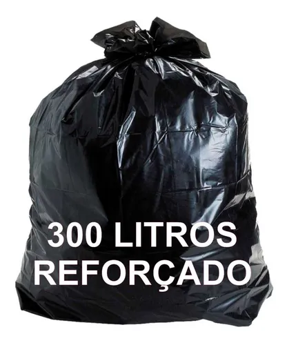  SACO DE LIXO 300 LT  PRETO C/50  *REFOR. S/50KG 