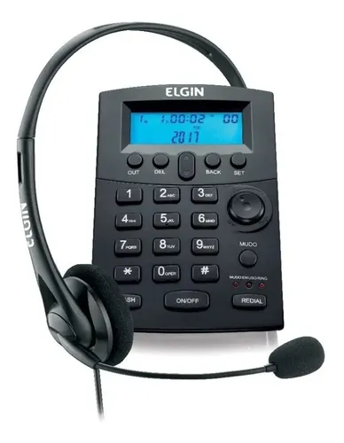  TELEFONE HEADSET HST8000 C// VISOR LCD ELGIN  