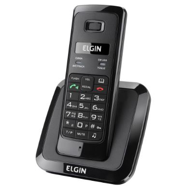  TELEFONE SEM FIO PRETO ELGIN TSF3500 